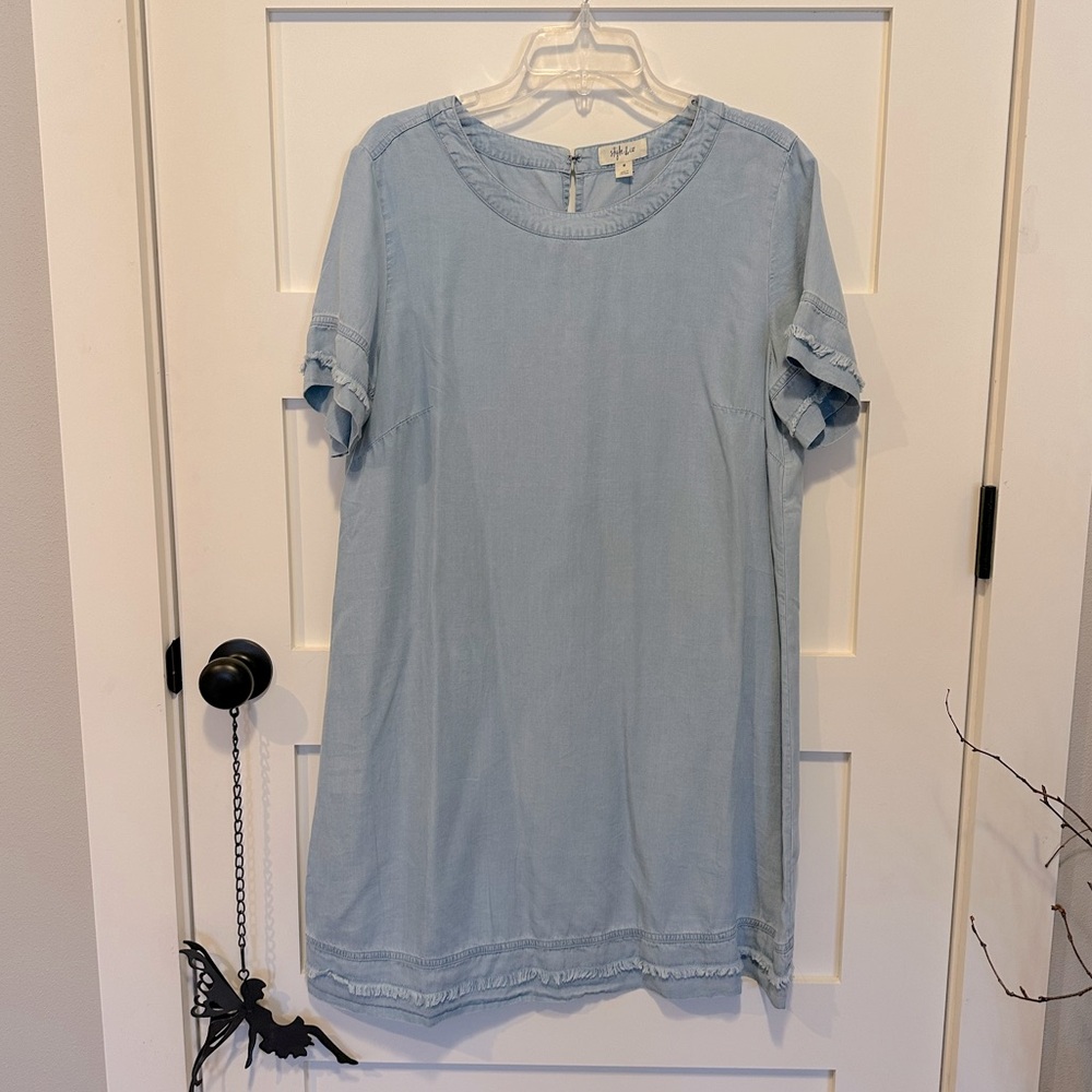 NWT Style and Co. Chambray shift dress
